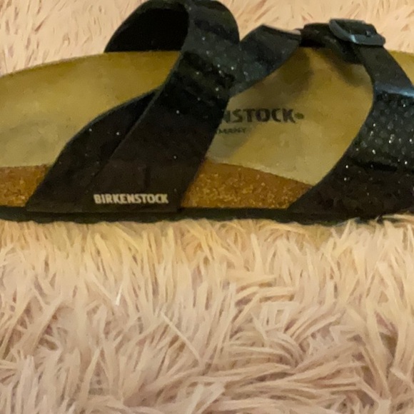 Birkenstock black navy glitter women size 6-6 1/2 - Picture 6 of 9